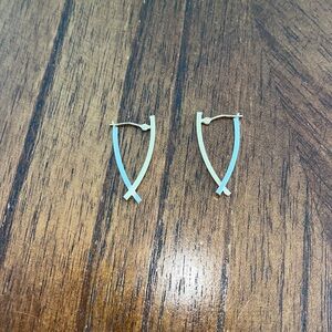 14k Gold and Silver Earrings